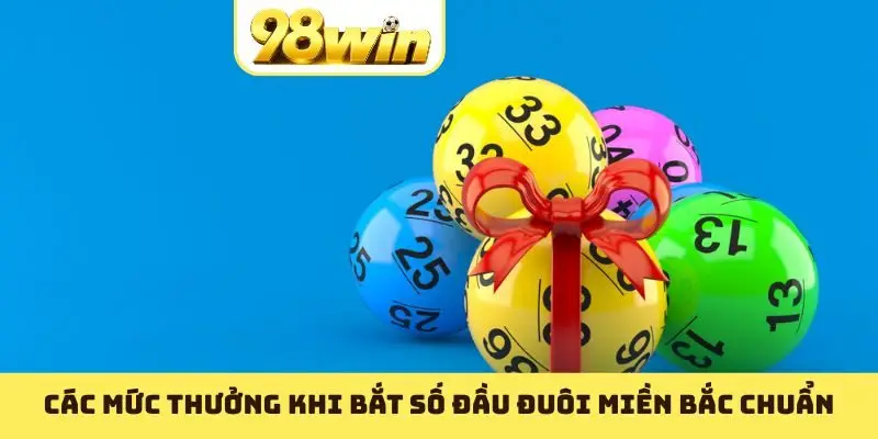 Các mức thưởng khi bắt số đầu đuôi Miền Bắc chuẩn