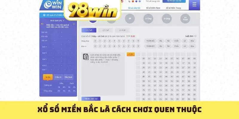 Xổ số Miền Bắc là cách chơi quen thuộc